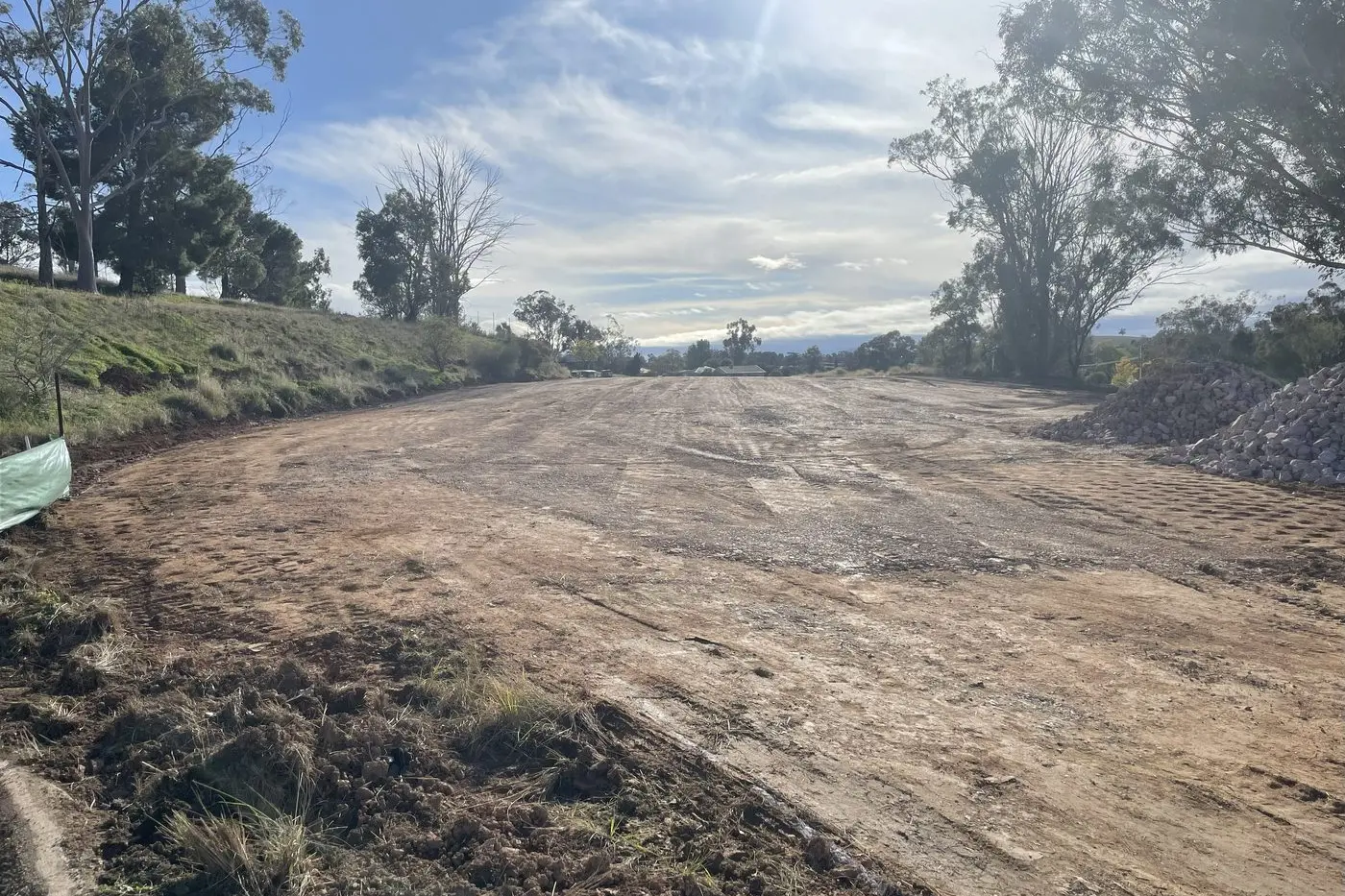 Earthworks have begun at the old Parkes hospital site to make way for the Rose Street housing subdivision.