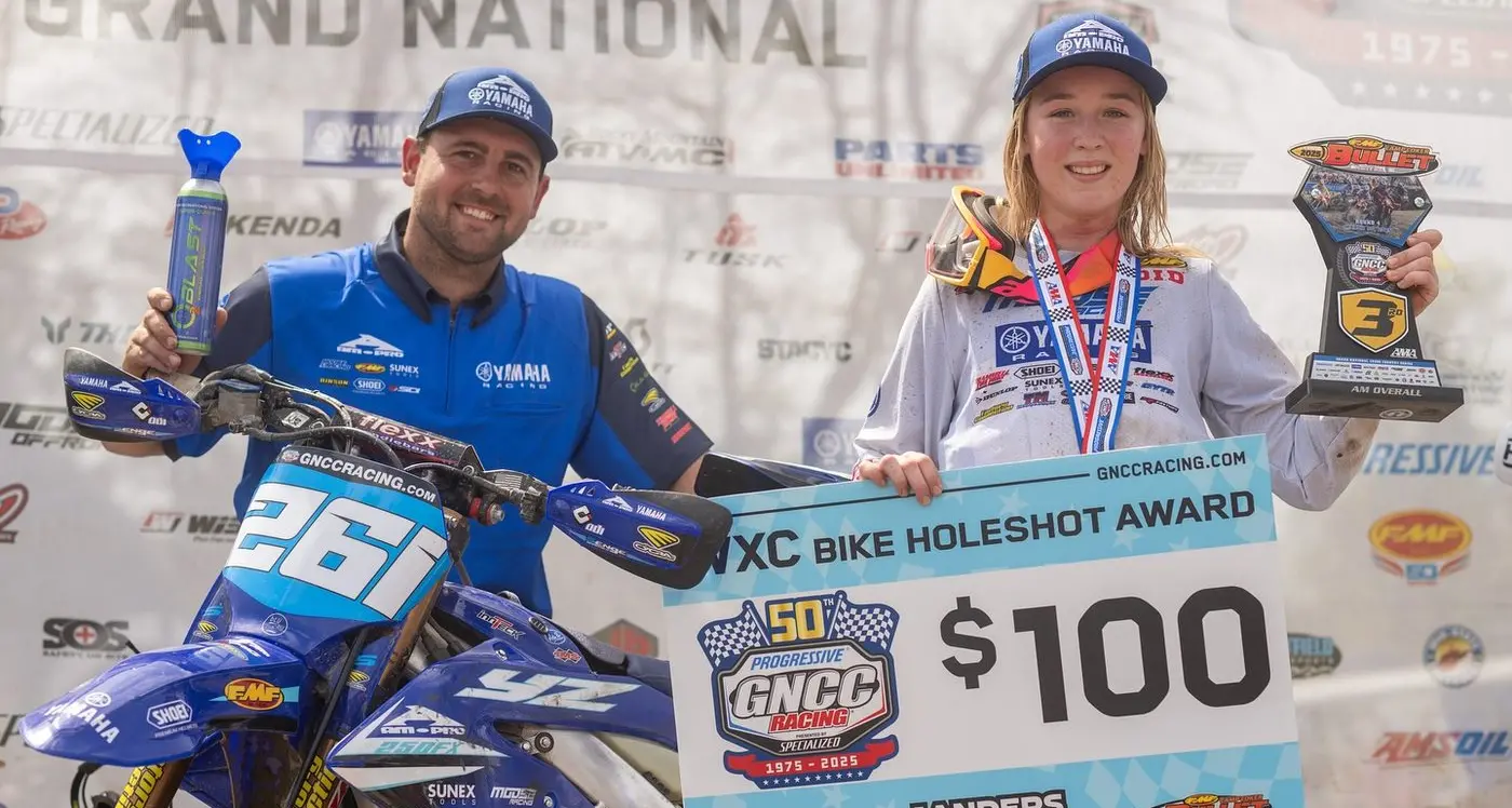 Danielle's first American racing podium finish