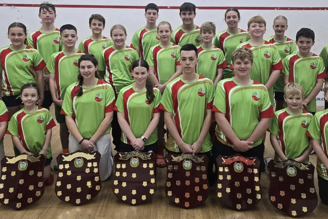Western team came home with six Green Shields. PHOTO: Green Shield Squash