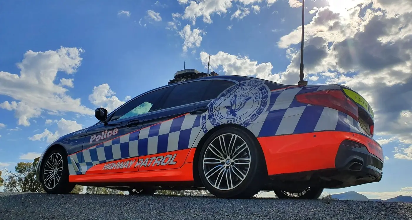 Police car rammed during pursuit through town