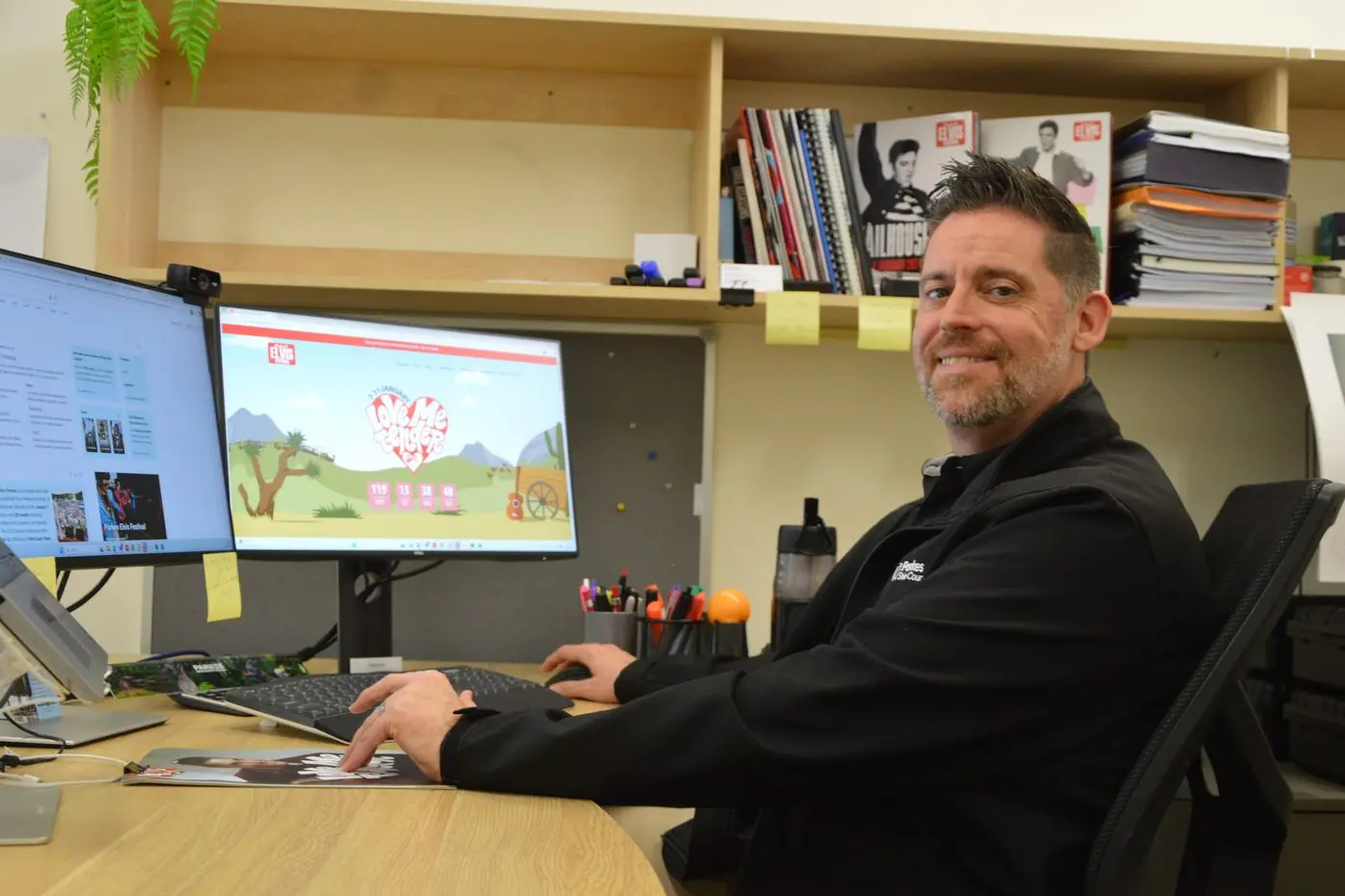 Parkes Elvis Festival director Brendan Shipley is working away to ensure next year\\'s Parkes Elvis Festival is one not to be missed. PHOTO: Madeline Blackstock