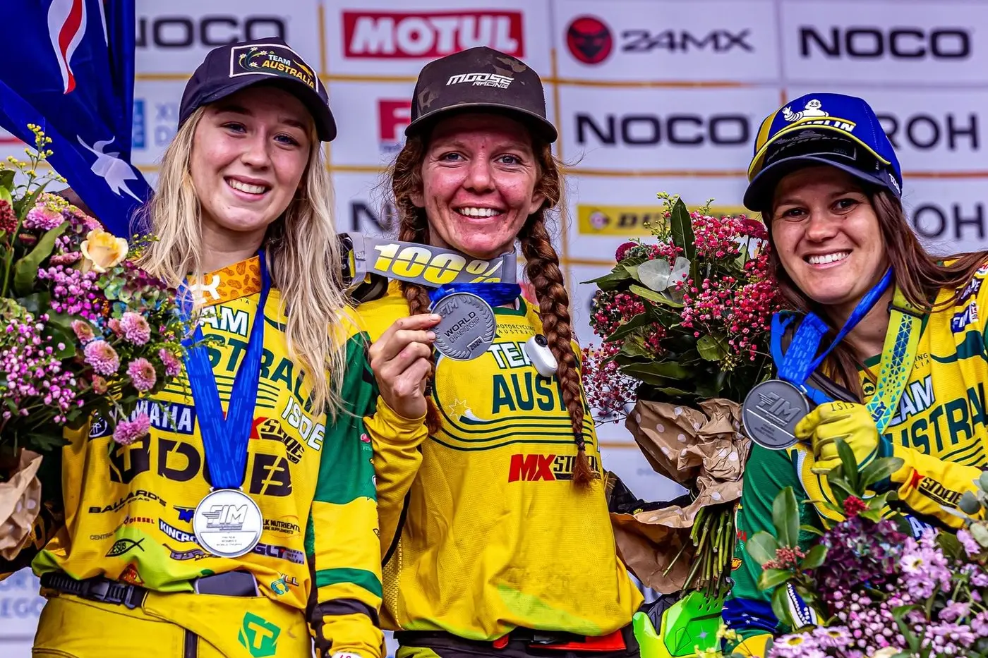 Danielle McDonald, Tayla Jones and Jess Gardiner have claimed second place at the last two ISDEs. PHOTOS: Supplied