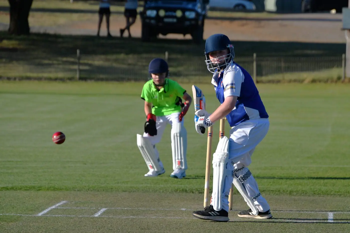 Parkes U14 opening batsman Isaac Squires in last year\\'s competition against Forbes Livestock. PHOTOS: Jenny Kingham