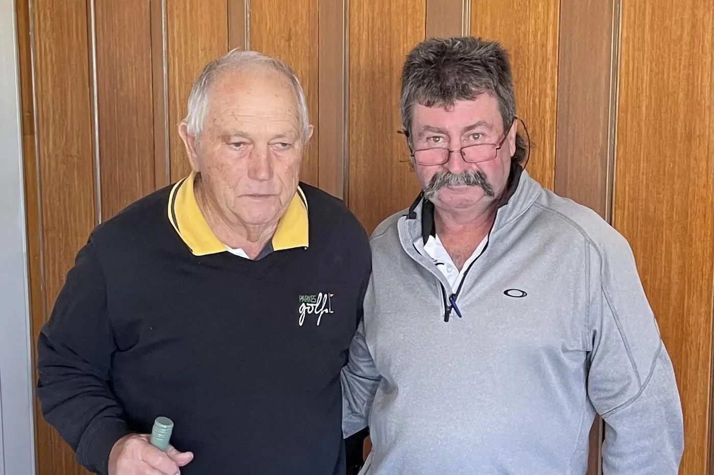 Rod Luyt was elected as Parkes Golf Club\\'s newest life member. He is pictured with Parkes Golf Club president Pete Magill. PHOTO: Parkes Golf Club