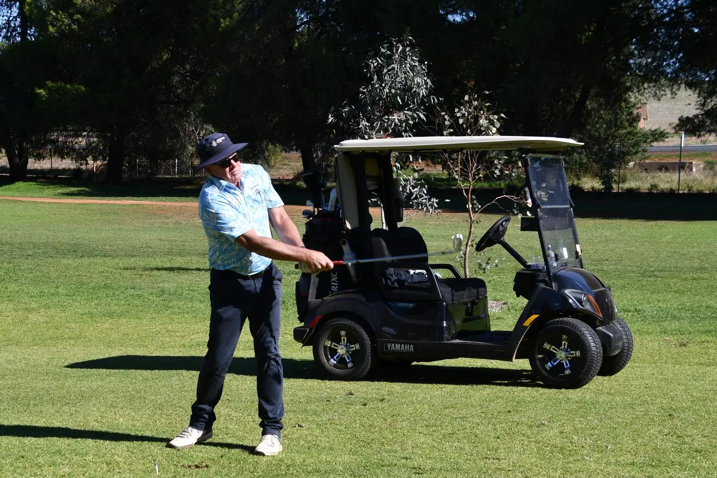 David Stevenson on the pristine Parkes Golf Course. PHOTO: Jenny Kingham