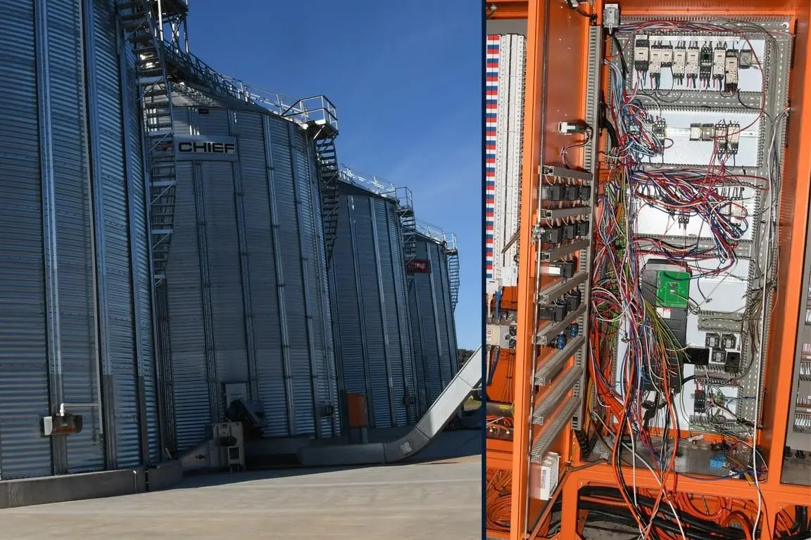 Two men are facing charges over $484,000 worth of damage at a grain facility in Alectown. IMAGE: NSW Police