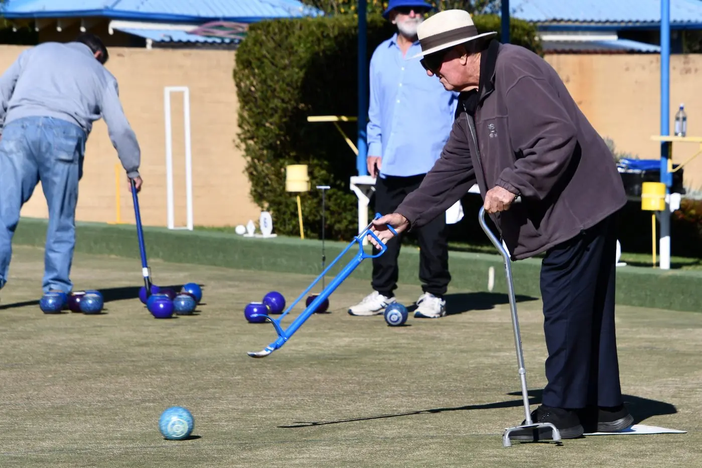 Social bowls was highly contested on Thursday and Saturday despite cool conditions. PHOTO: Jenny Kingham