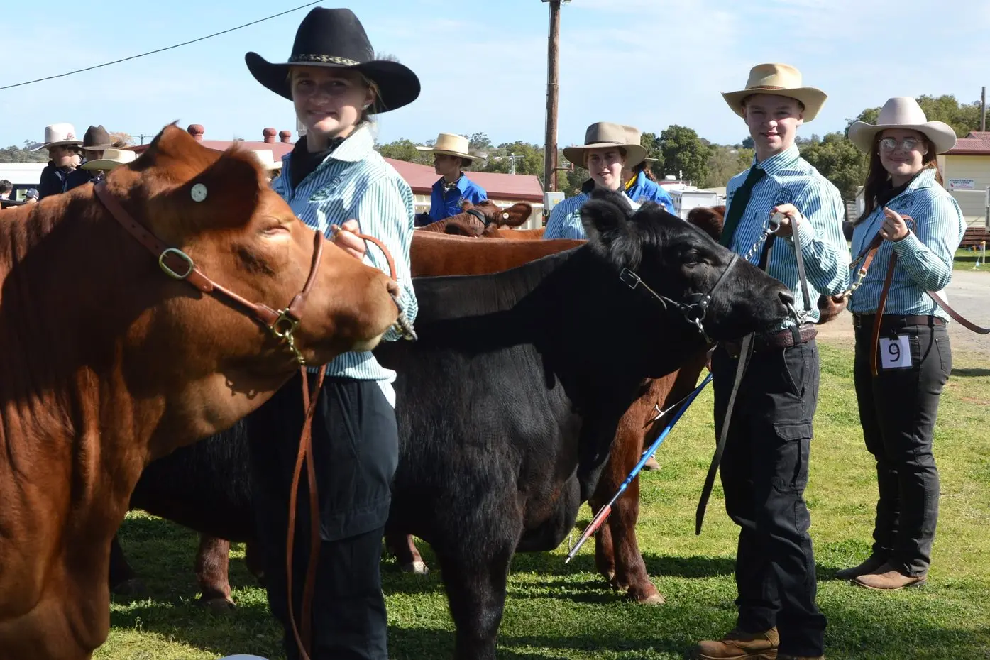 Parkes Christian School show team Anna Davis, Hayley Lawrence, Saxon Guess and Lezaan Schwartz. PHOTOS: Madeline Blackstock