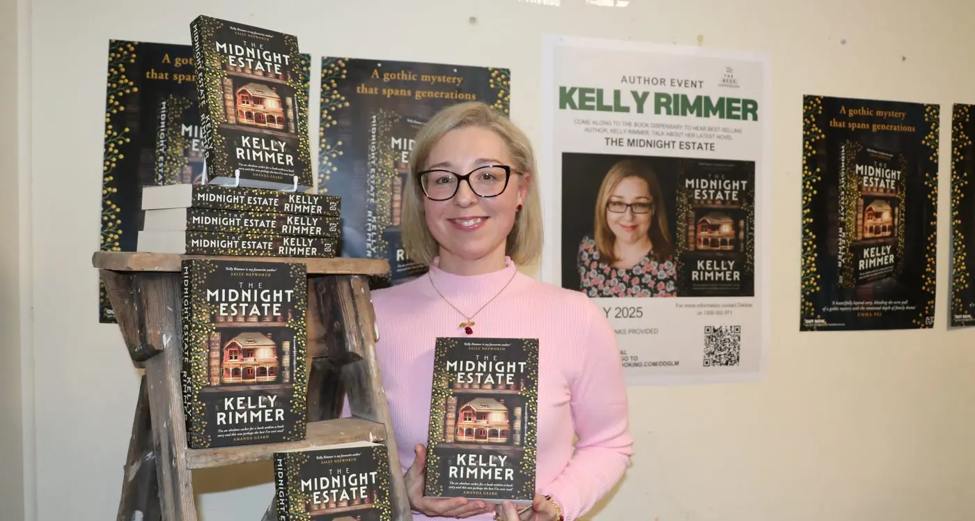 Forbes on the page as Kelly Rimmer launches newest novel