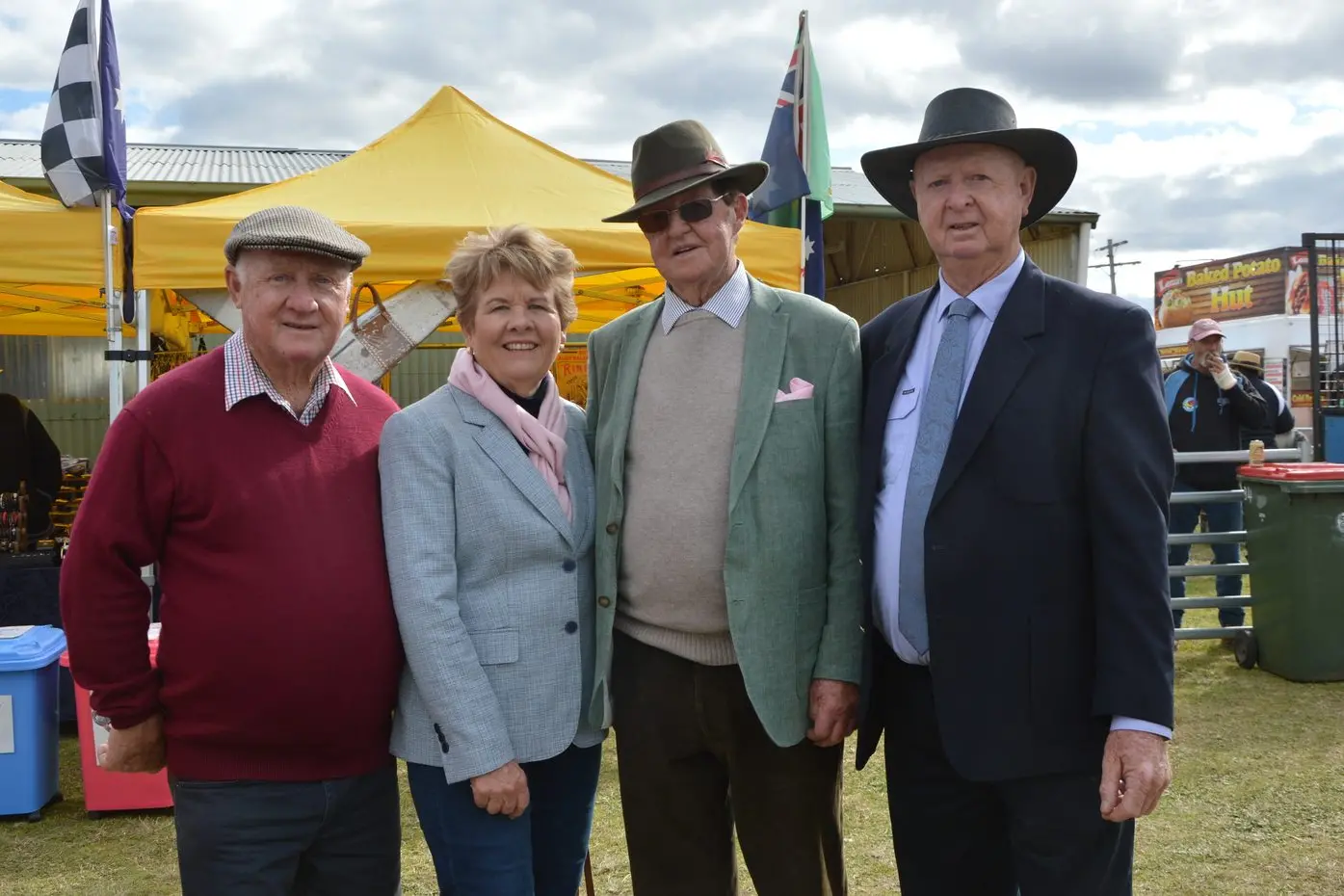 Kevin and Robyn McMahon, Frank Ward who now lives in Orange, and Tom McMahon fondly remember their time competing and being heavily involved in the Tullamore Show. PHOTOS: Christine Little