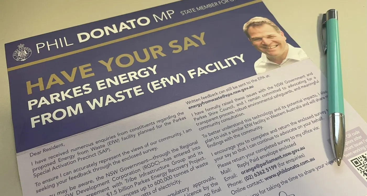 Survey to help Donato best represent town on Energy from Waste