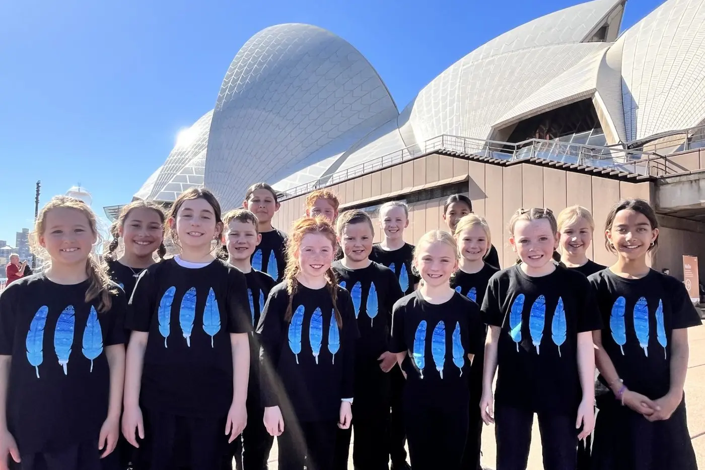 Sixteen Parkes Public School students performed in the Sydney Opera House for this year\\'s Festival of Choral Music. PHOTO: Parkes Public School