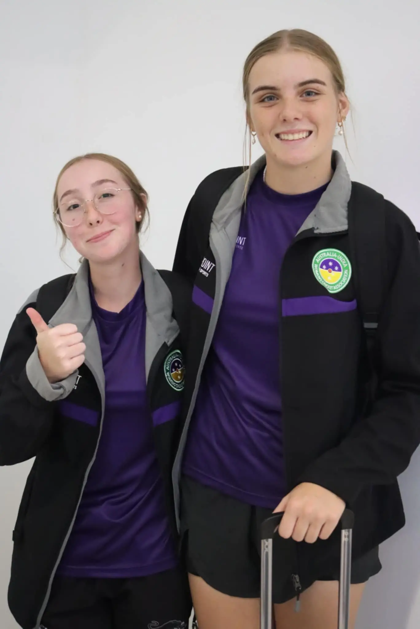 Emma Rippon (Parkes) and Karly Woods (Cowra) as part of the AIWCA team.