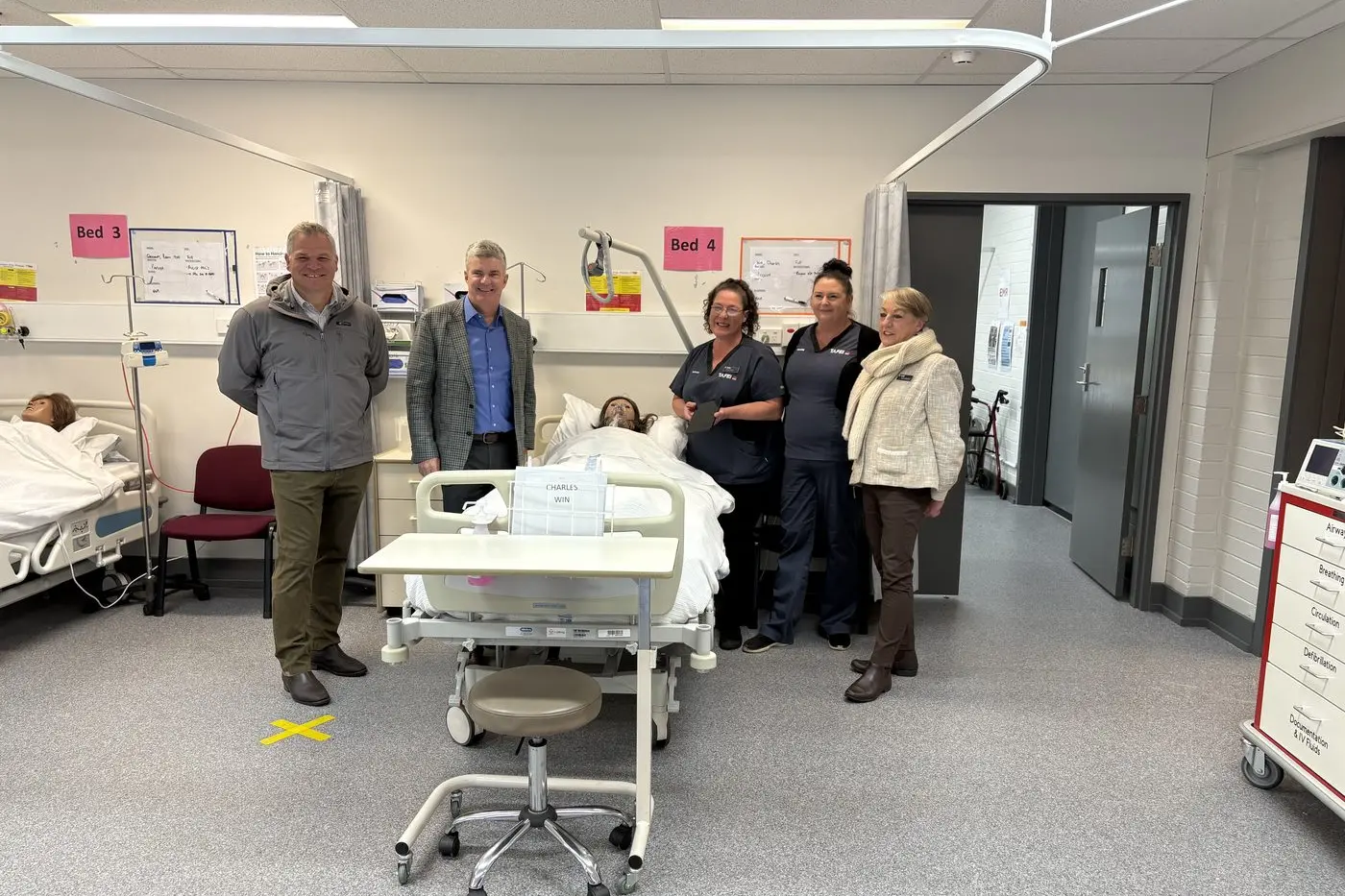 In July I joined Minister for Skills, TAFE and Tertiary Education Steve Whan, nursing teachers Lorinda Donlan and Donna Gosper and Team Leader, Health Jane Chamberlain at the Orange TAFE campus for a major funding announcement.