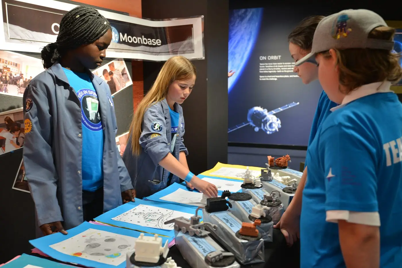Scenes from a previous Kids in Space national finals.