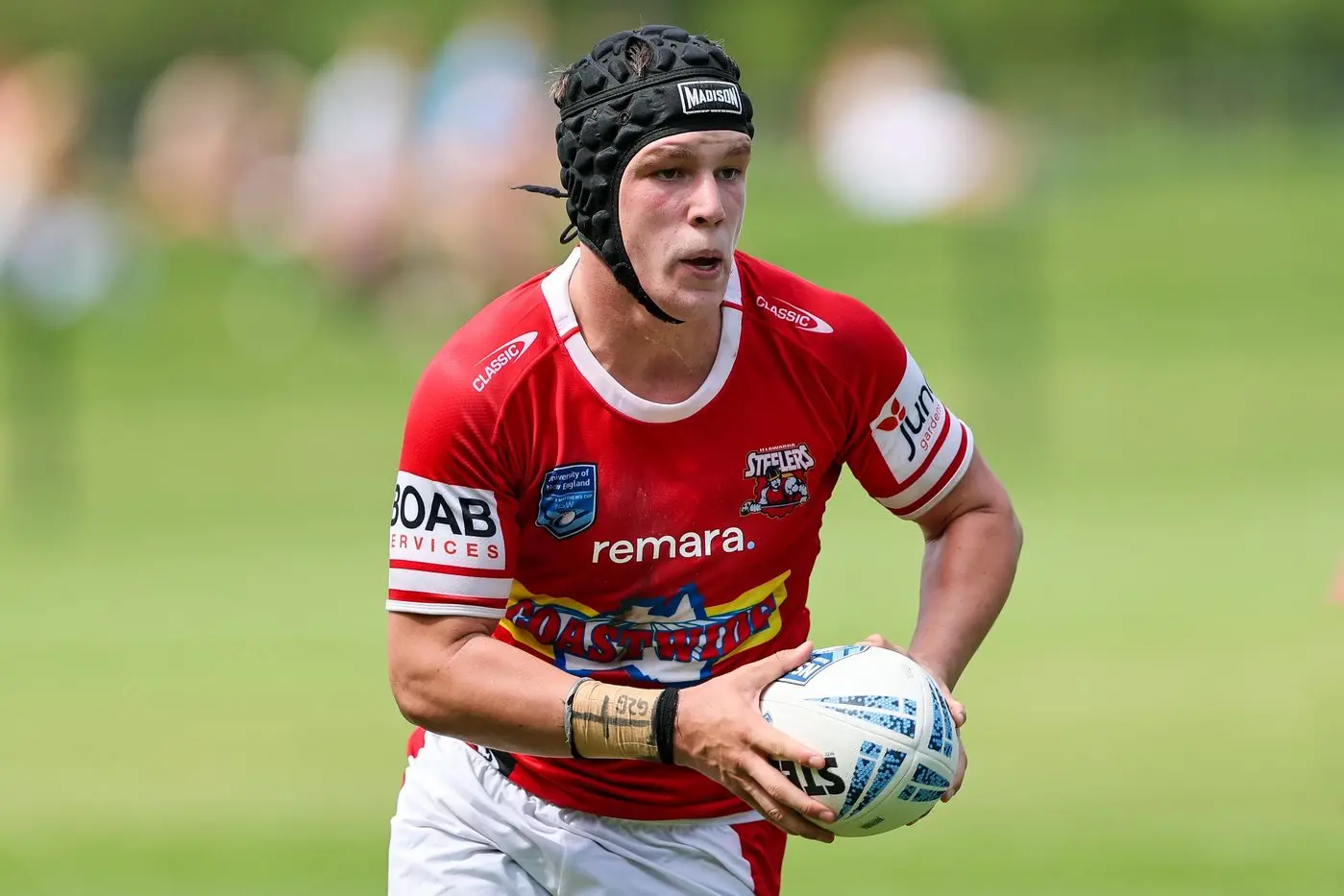 Sonny MacGregor playing for Illawarra Steelers in the Harold Matthews Cup. PHOTO: Denis Ivaneza