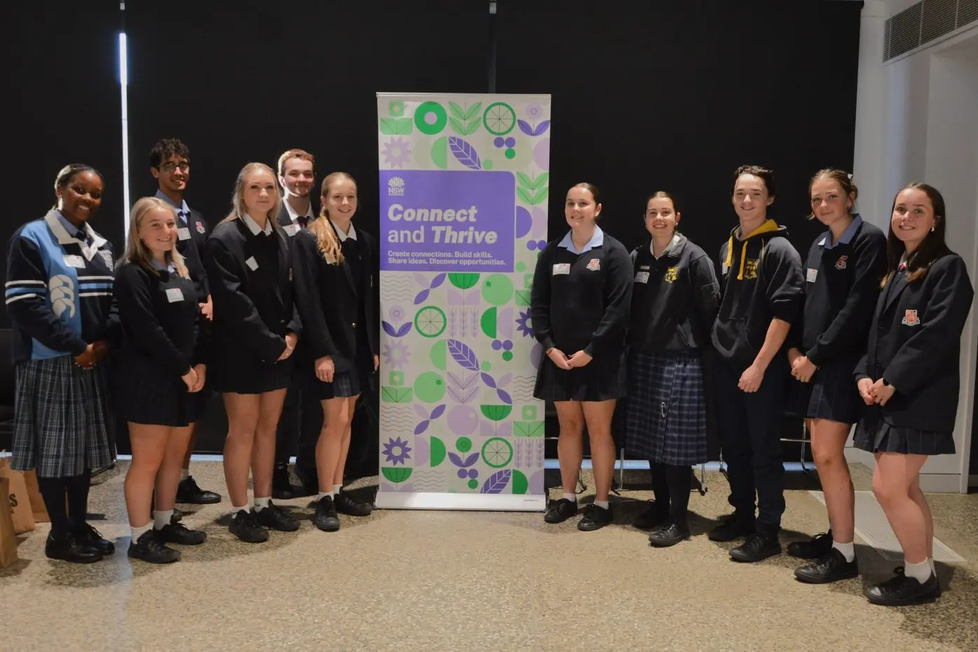 Parkes High School, Forbes High School and Red Bend Catholic College students attended the Connect and Thrive event held in Parkes. PHOTO: Madeline Blackstock