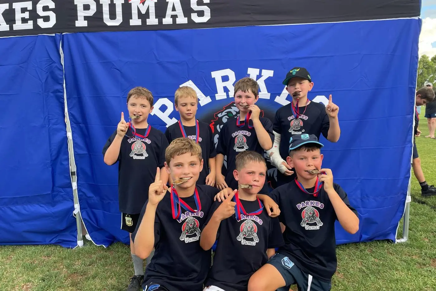 Years 3 and 4 boys winners, Touch and Go. PHOTOS: Supplied