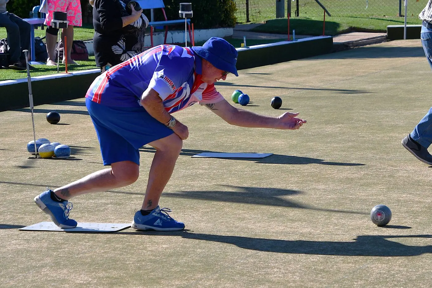 Regular Parkes Railway bowler Peter Creith in action. PHOTO: Jenny Kingham