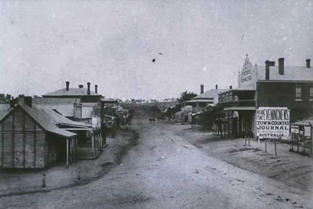 The Bushman township looking north from the Square in the 1870s. Photo supplied