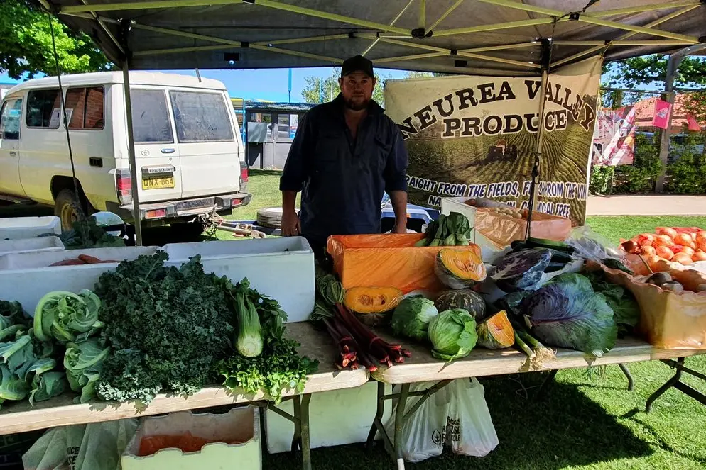 Troy from Neurea Valley Produce will be at Homegrown Parkes next week. PHOTO: Supplied