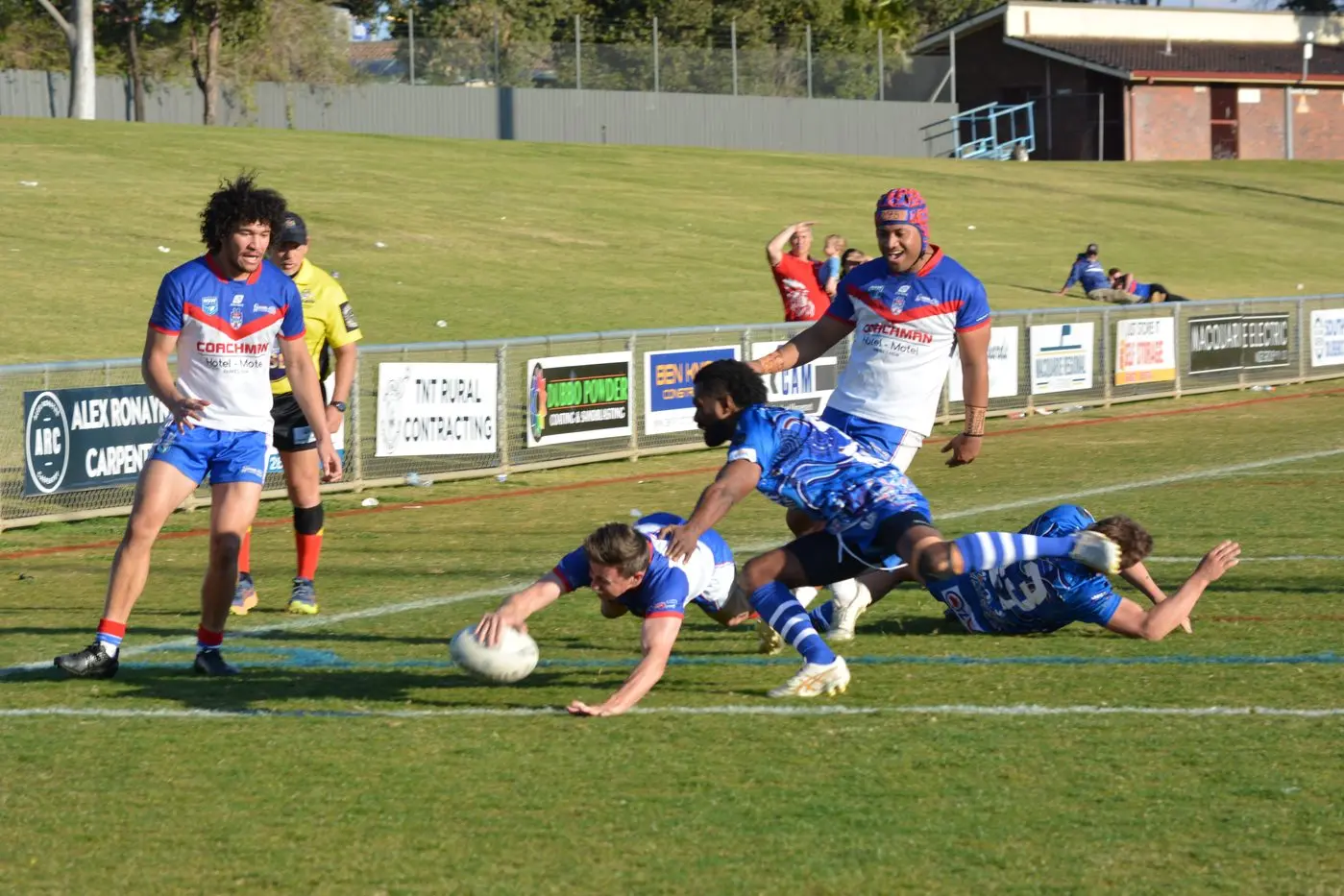 Sam Dwyer scores winning try. Image supplied