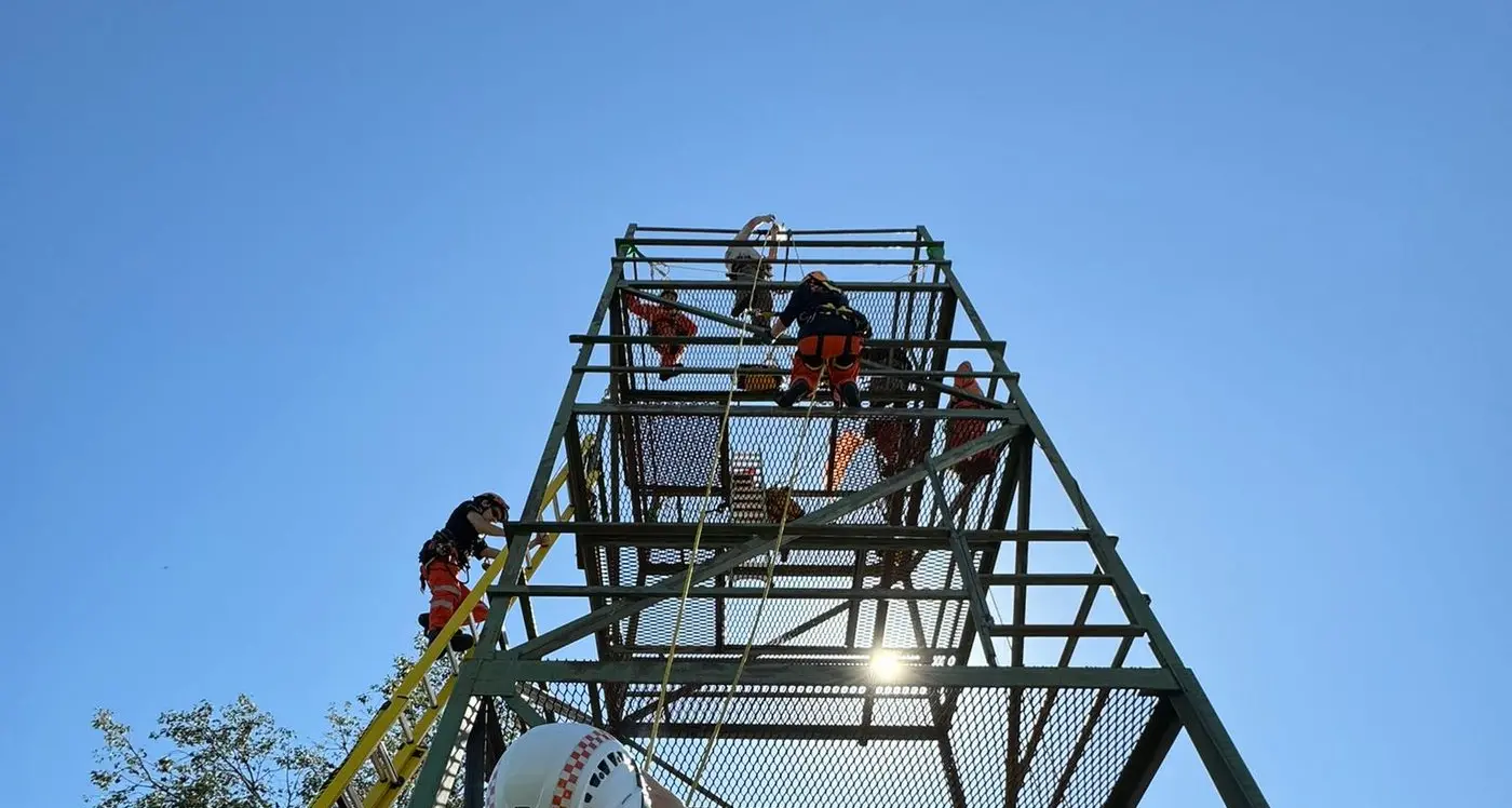 SES enhances skills with vertical rescue training