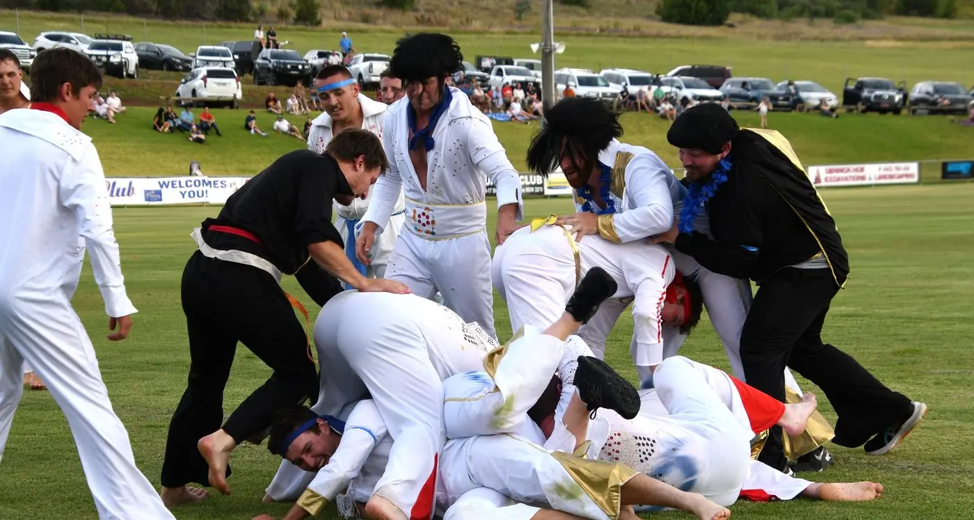 More Elvis rugby action part 2