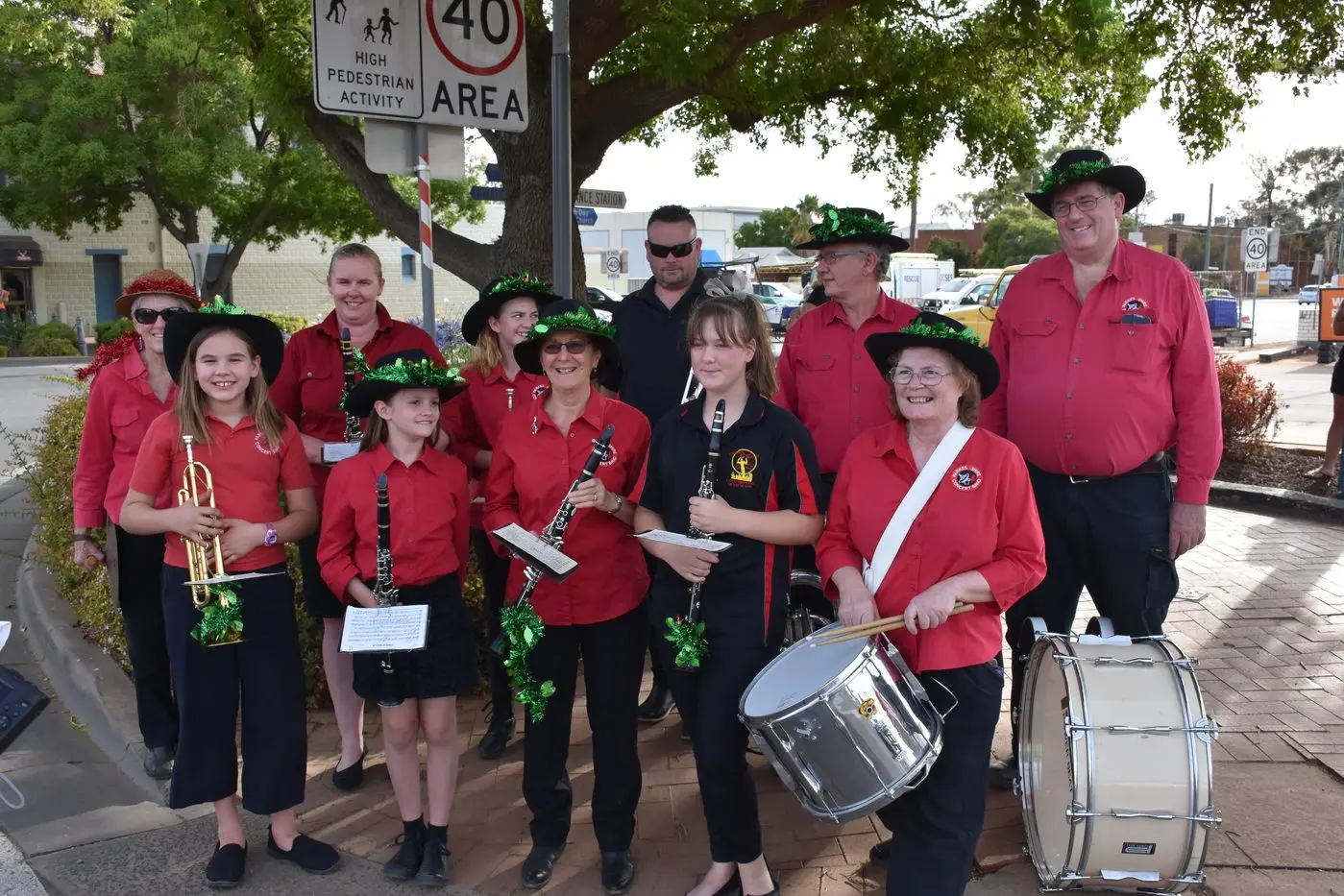 Parkes Shire Concert Band are a regular community group in the Parkes Christmas Parade.
