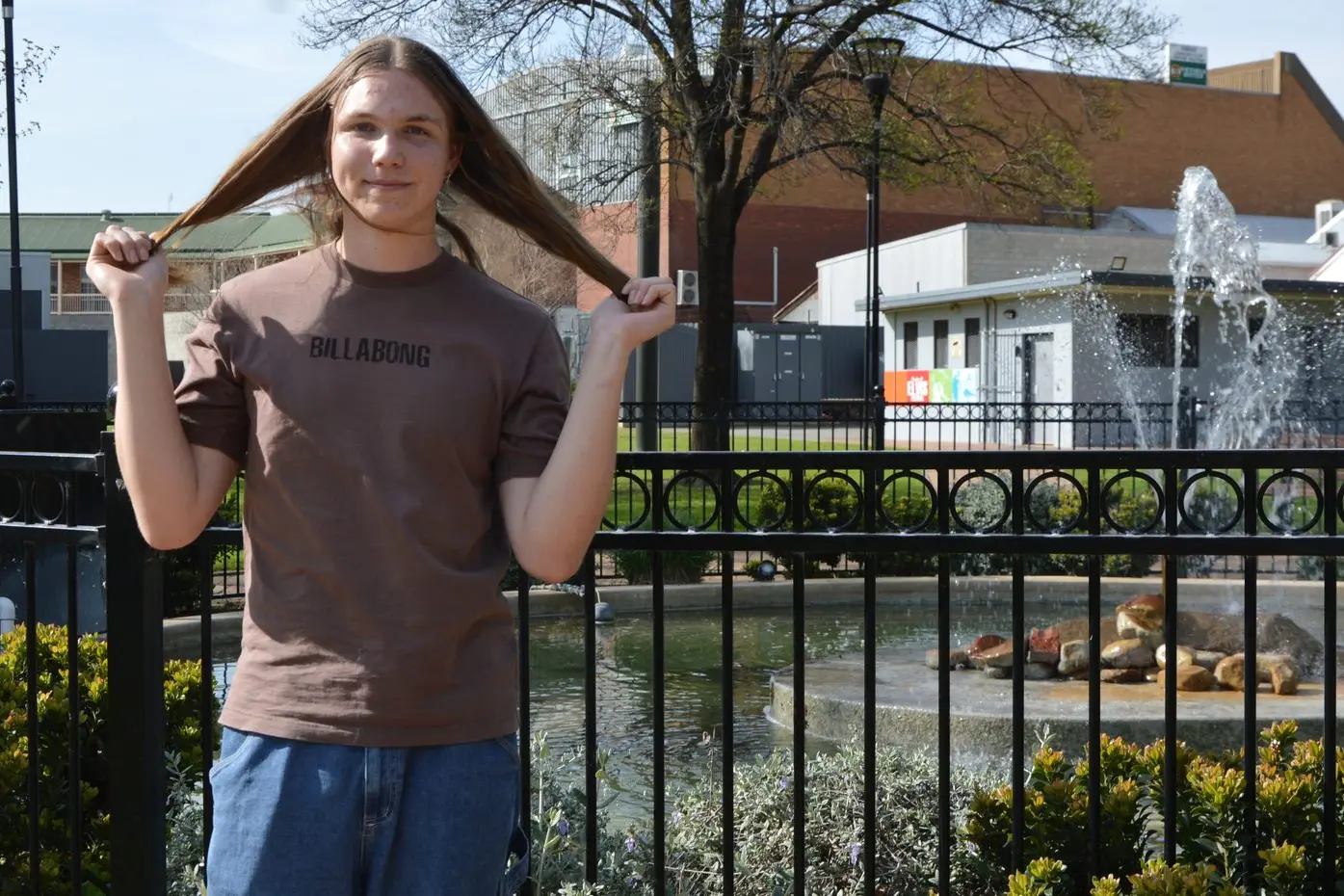 Zach Rich with his four years\\' worth of hair growth before meeting the clippers for the World\\'s Greatest Shave. PHOTO: Madeline Blackstock