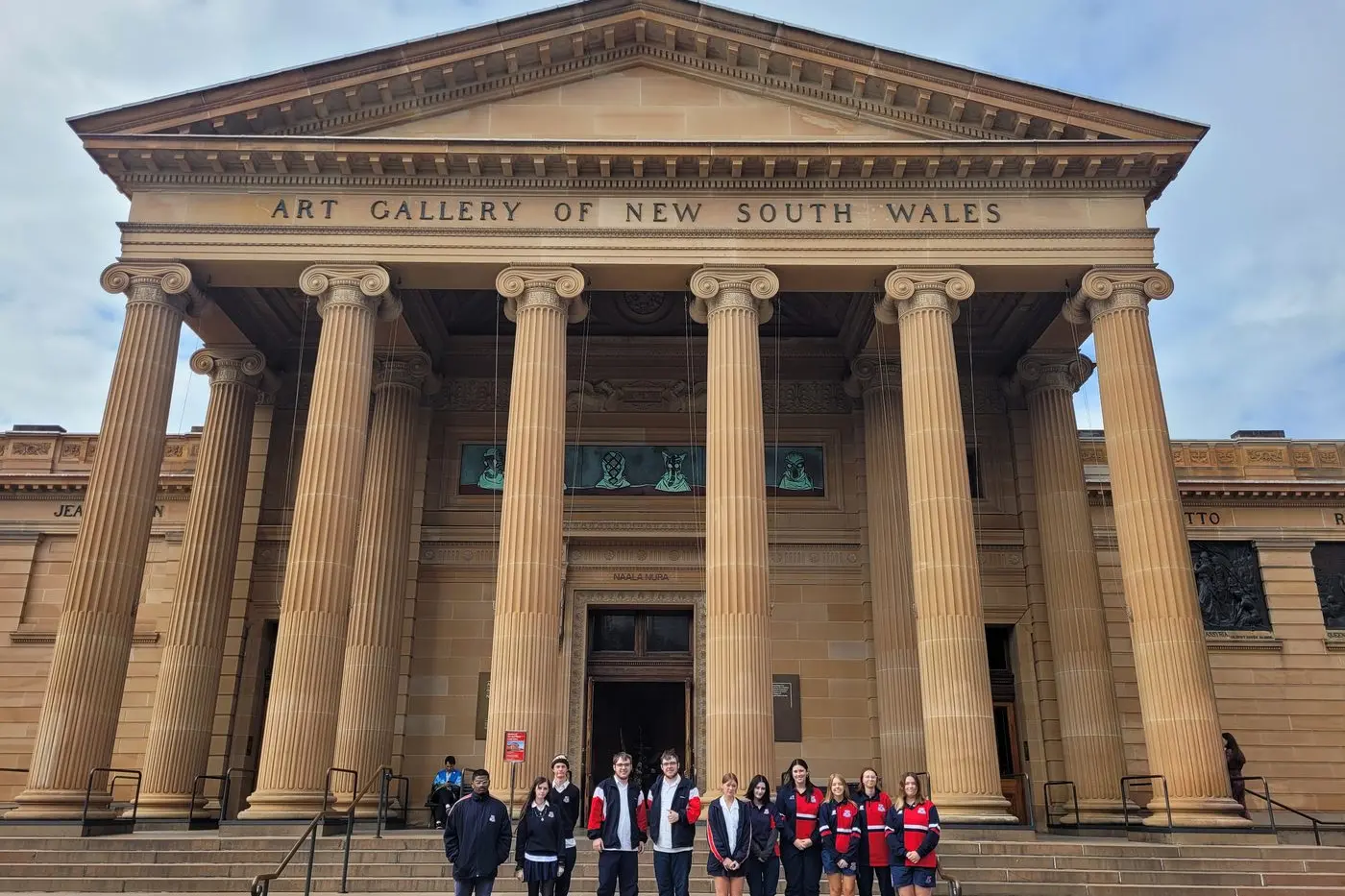Johnathan Eric, Jada Compt, Samuel Kinsela, Benjamin and Ethan Ridgeway-Dreier, Emma Walton, Serena Horsley, Lilia Howard, Ebony Weekes, Ava Quade and Amber Rimmer at the Art Gallery of New South Wales. PHOTOS: Supplied