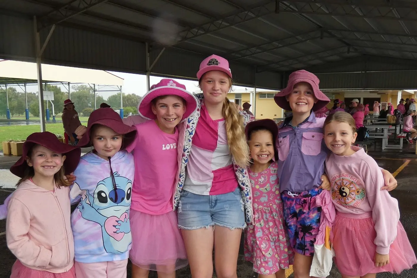 Emerald Orr, Tanika Alvos, Austin Randall, Hailey Bolam, Zara Read, Mackenzie Bolam and Tilly Corney.