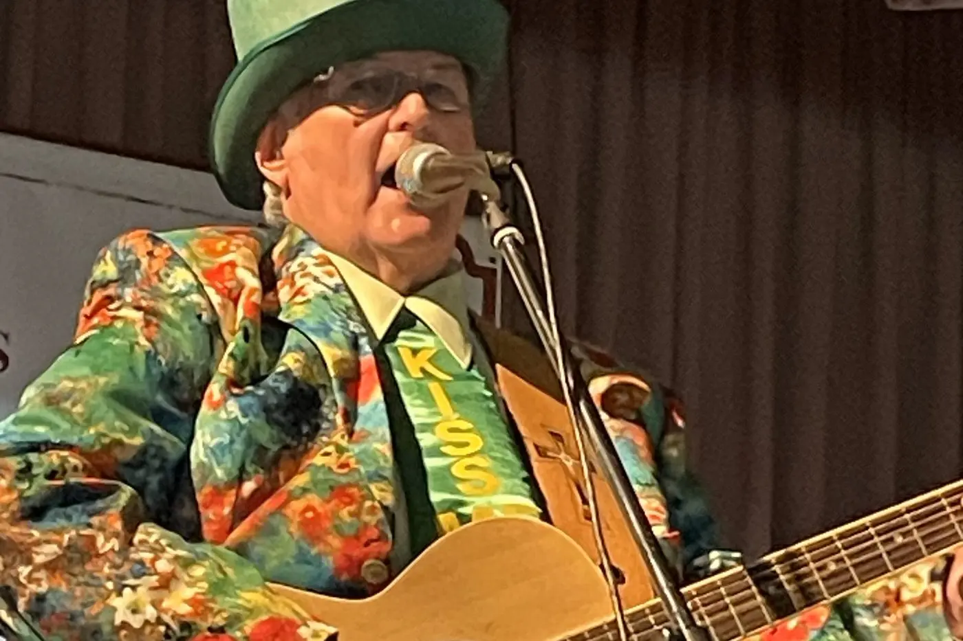 Parkes and District Country Music Association president Stephen R Cheney dressed to impress at their St Patrick\\u2019s Day March Muster. PHOTO: Supplied