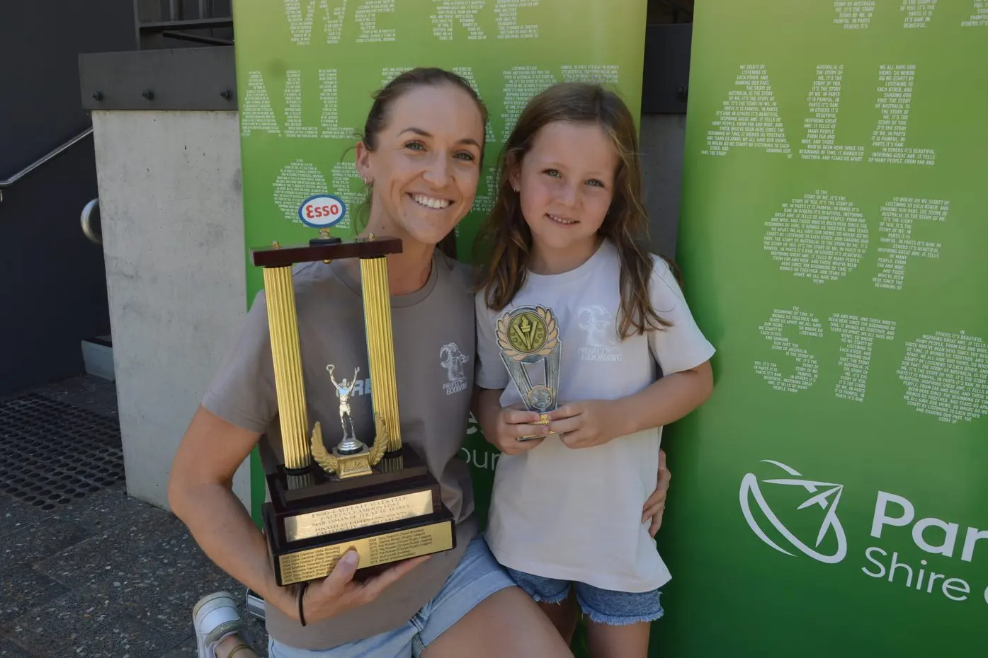 Sarah Hartin is the Parkes Shire Sportsperson of the Year for 2024, pictured with her six-year-old daughter Rhylee. PHOTOS: Christine Little