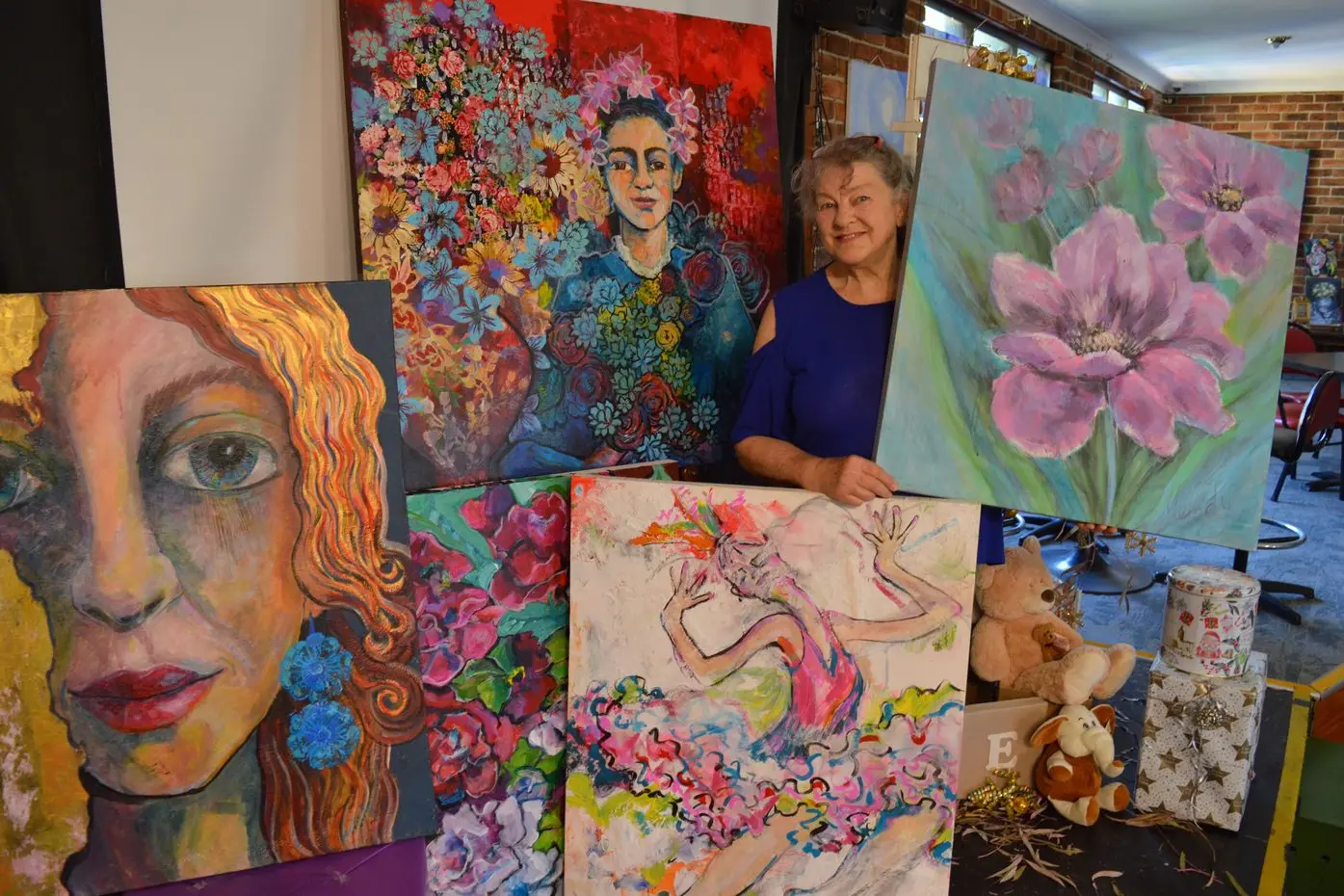 The Parkes Hotel is home to a new and ongoing art exhibition showcasing the work of Forbes artist Melody Ruhrmund. PHOTOS: Christine Little