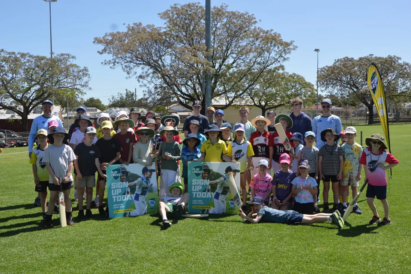 There was a large turnout for a training session hosted by the Baggy Blues.