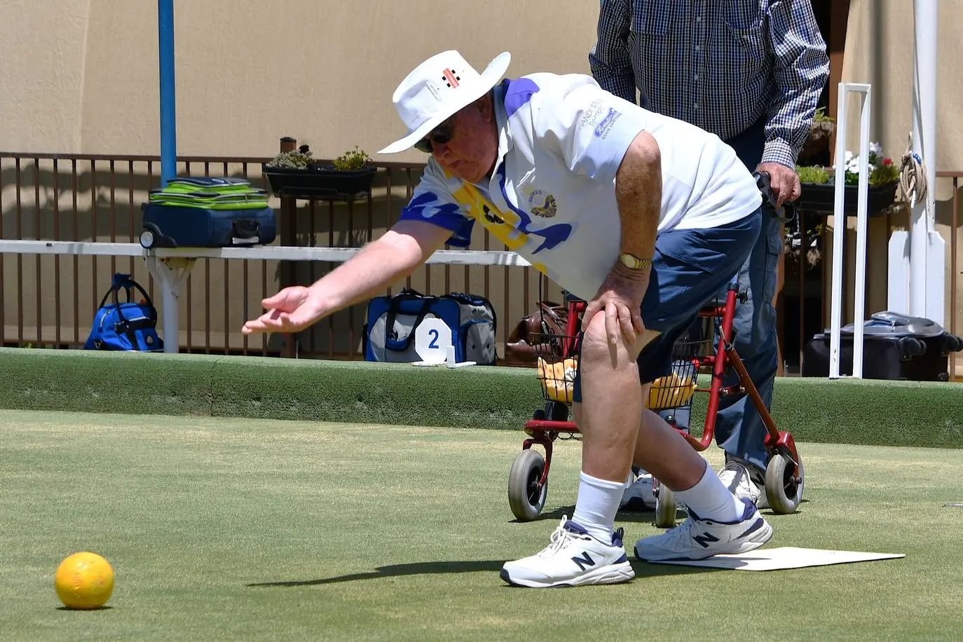 Jim Blake and his team had a very close game in Saturday\\'s social bowls, just narrowly going down 19 to 18. FILE PHOTO: Jenny Kingham