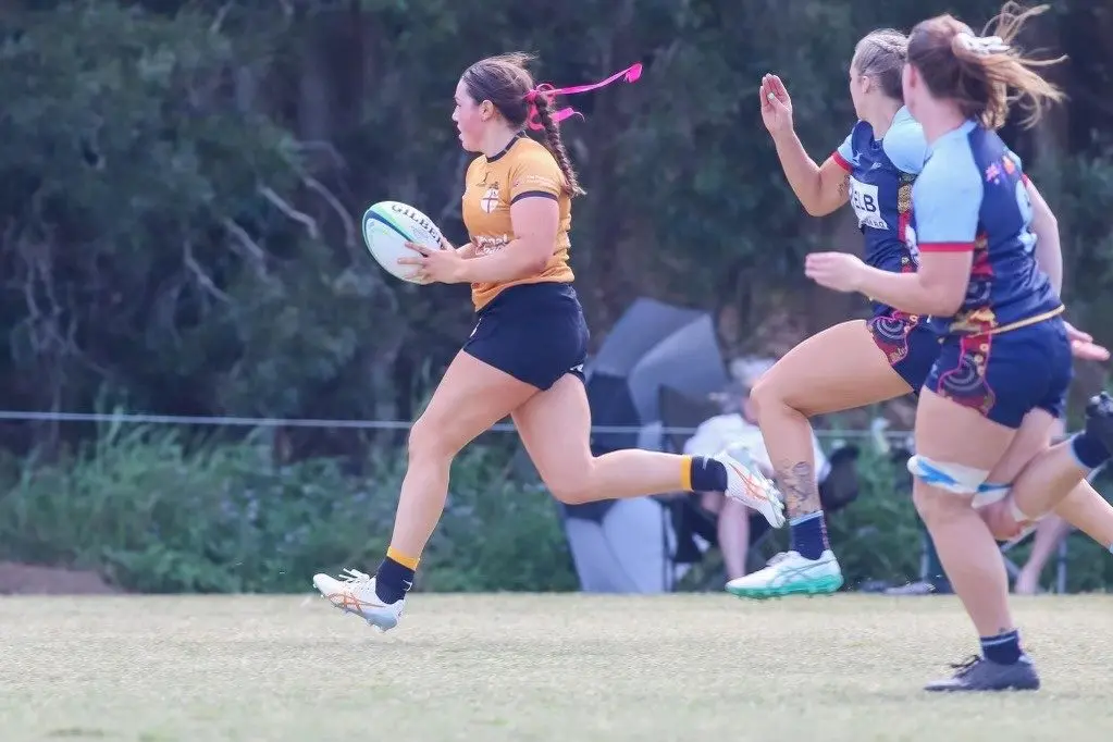 Maely MacGregor playing for NSW Country in the Australian Rugby Union Shield.