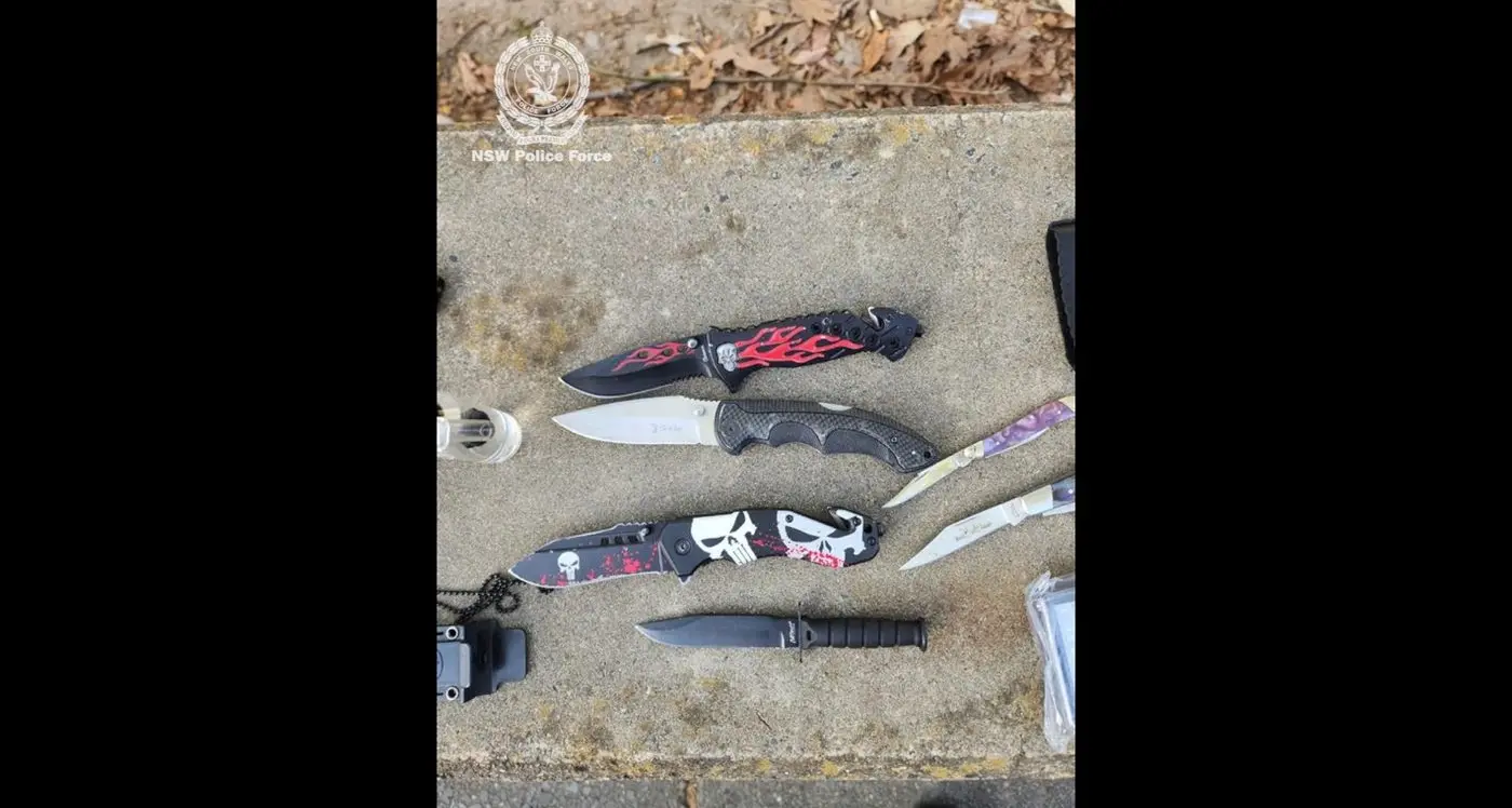 Over 100 knives seized during police operation