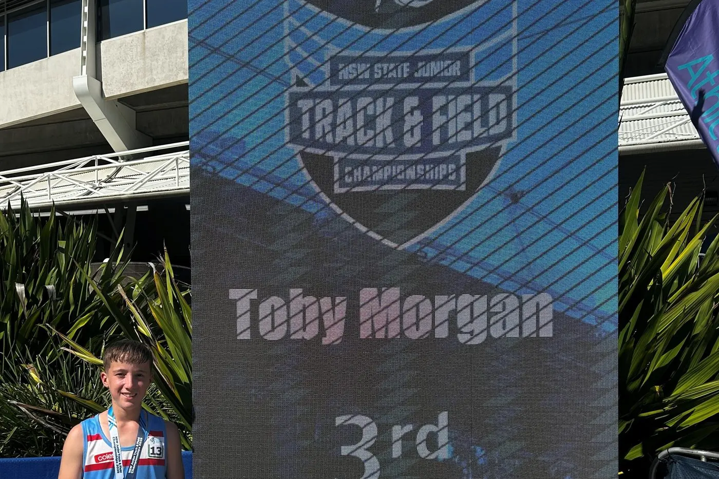 Toby Morgan competed at the NSW Track and Field Championships competing in an range of track and field events and earning a third place medal in the 1500m. PHOTOS: Supplied