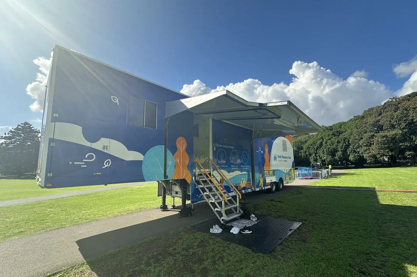 The new lung bus is screening for dust-related diseases. PHOTO: Supplied