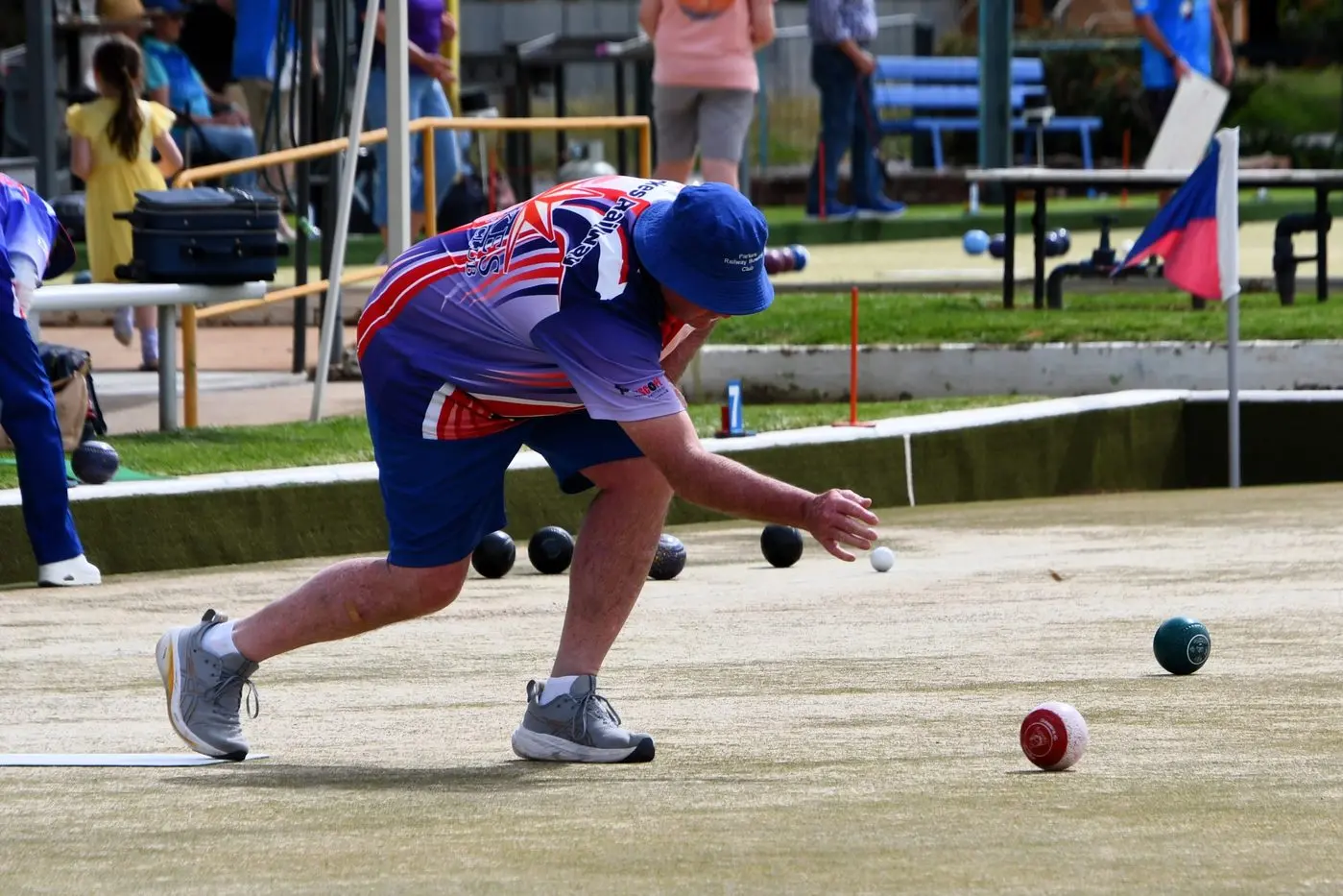 Tony Bright was up against John Corcoran in the Club Championships Major Singles. Tony went on to win 25-11. PHOTO: Jenny Kingham