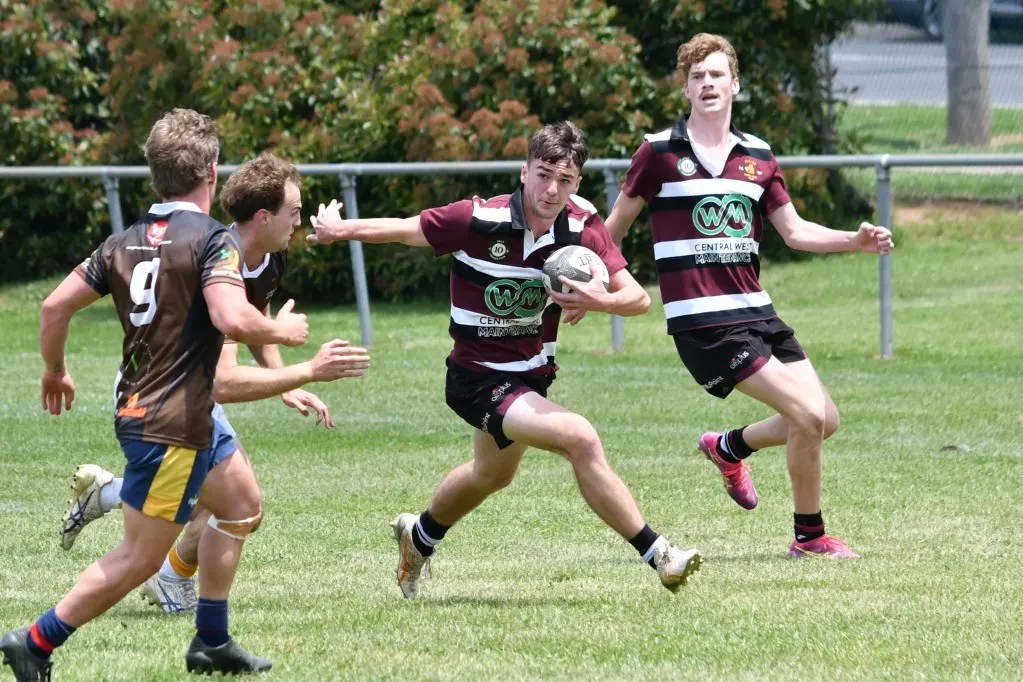 <p>Callum Rowbotham and Eli Constable were helped the Boars win all of their pool matches in the Emus Foundation 10s, a tournament all about supporting players with life-altering injuries. PHOTO: Allan Ryan</p>\\n