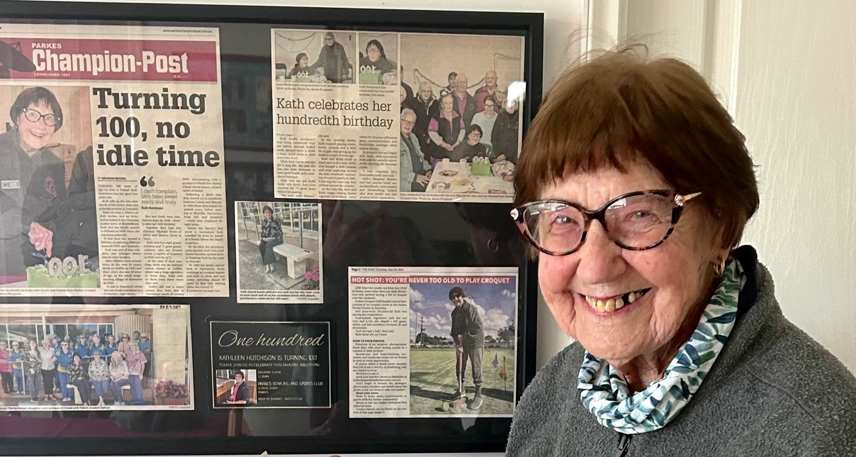 Kath now an honorary croquet member