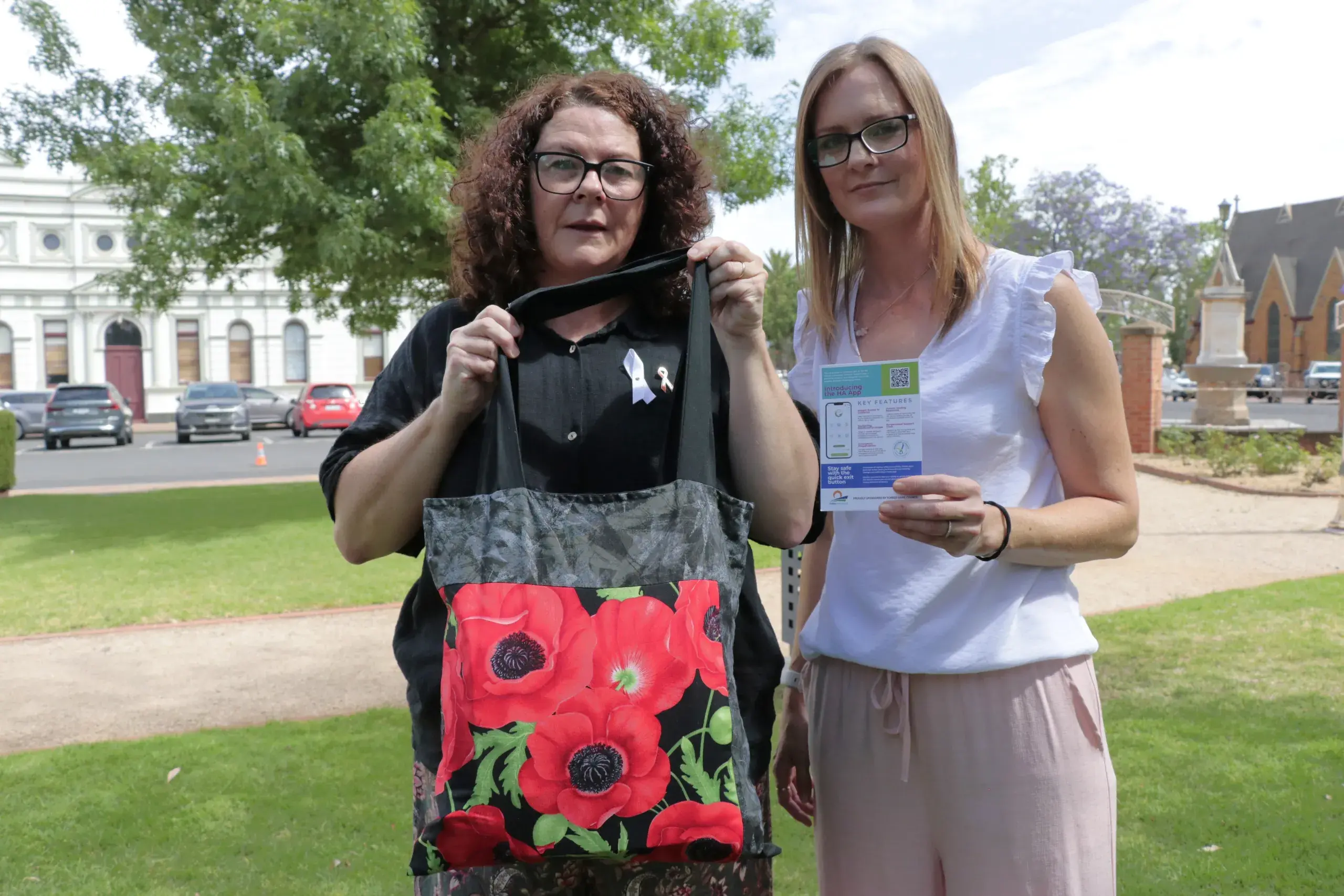 <p>From support and safety planning to escape bags and safe phones, Holistic Avenue co-founders Renee Ellison and Sky Bullock spoke about resources available on White Ribbon Day.</p>\\n