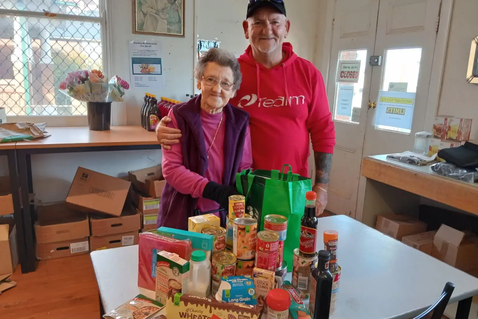 <p>93-year-old Shirley Westgarth and Gary Ellis are among the dedicated volunteers at the former Georgie\\u2019s Pantry, now named Henry\\'s Community Pantry.</p>\\n