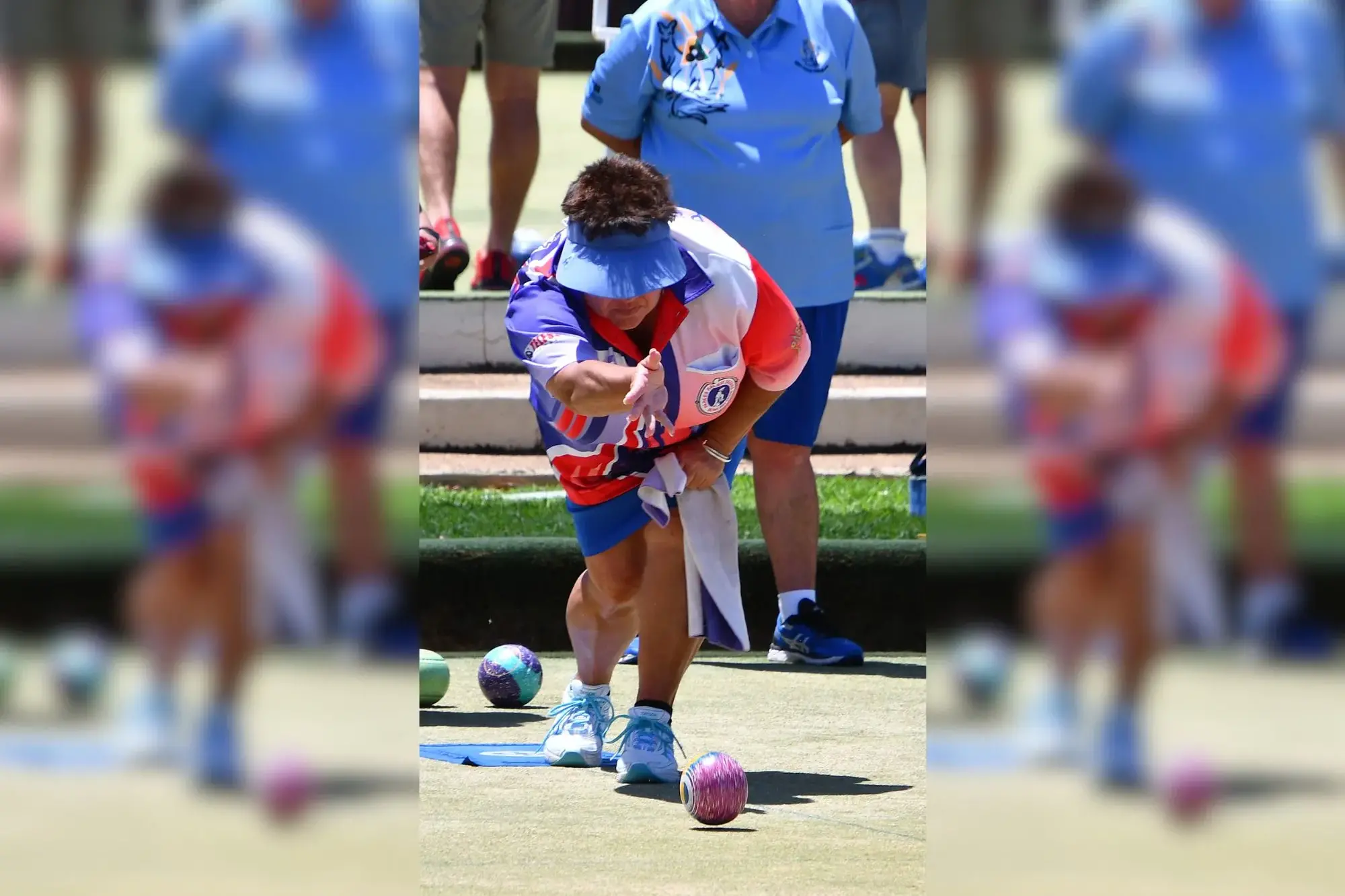 <p>Lee Tanks is a regular bowler on the Parkes Services Railway Bowling Club green. PHOTO: Jenny Kingham</p>\\n
