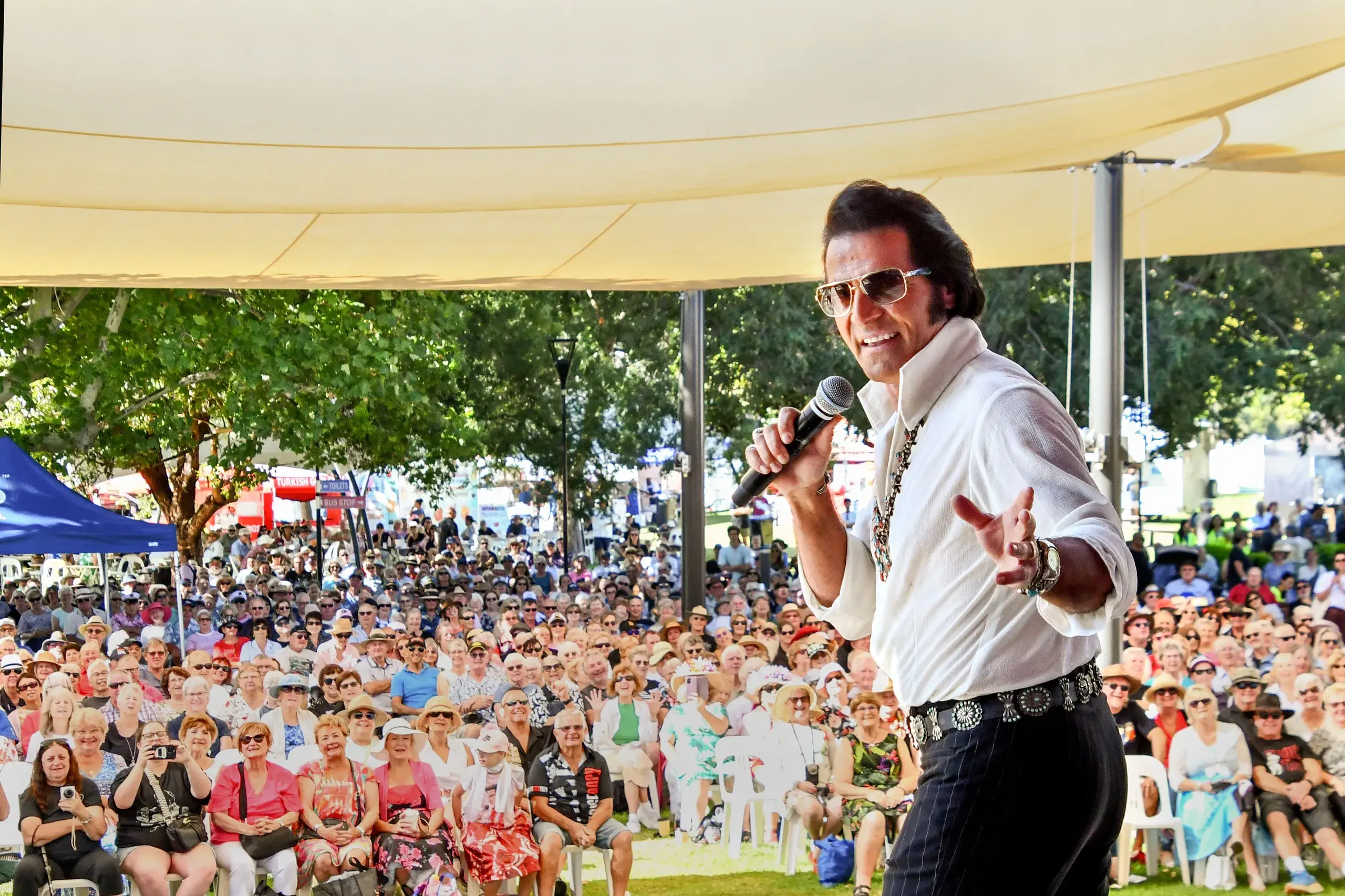 <p>Beloved ETA Mark Andrew first appeared at the Parkes Elvis Festival 21 years ago and provided a lot of input into the event and the Gospel Service in the early days. PHOTO: Jenny Kingham</p>\\n