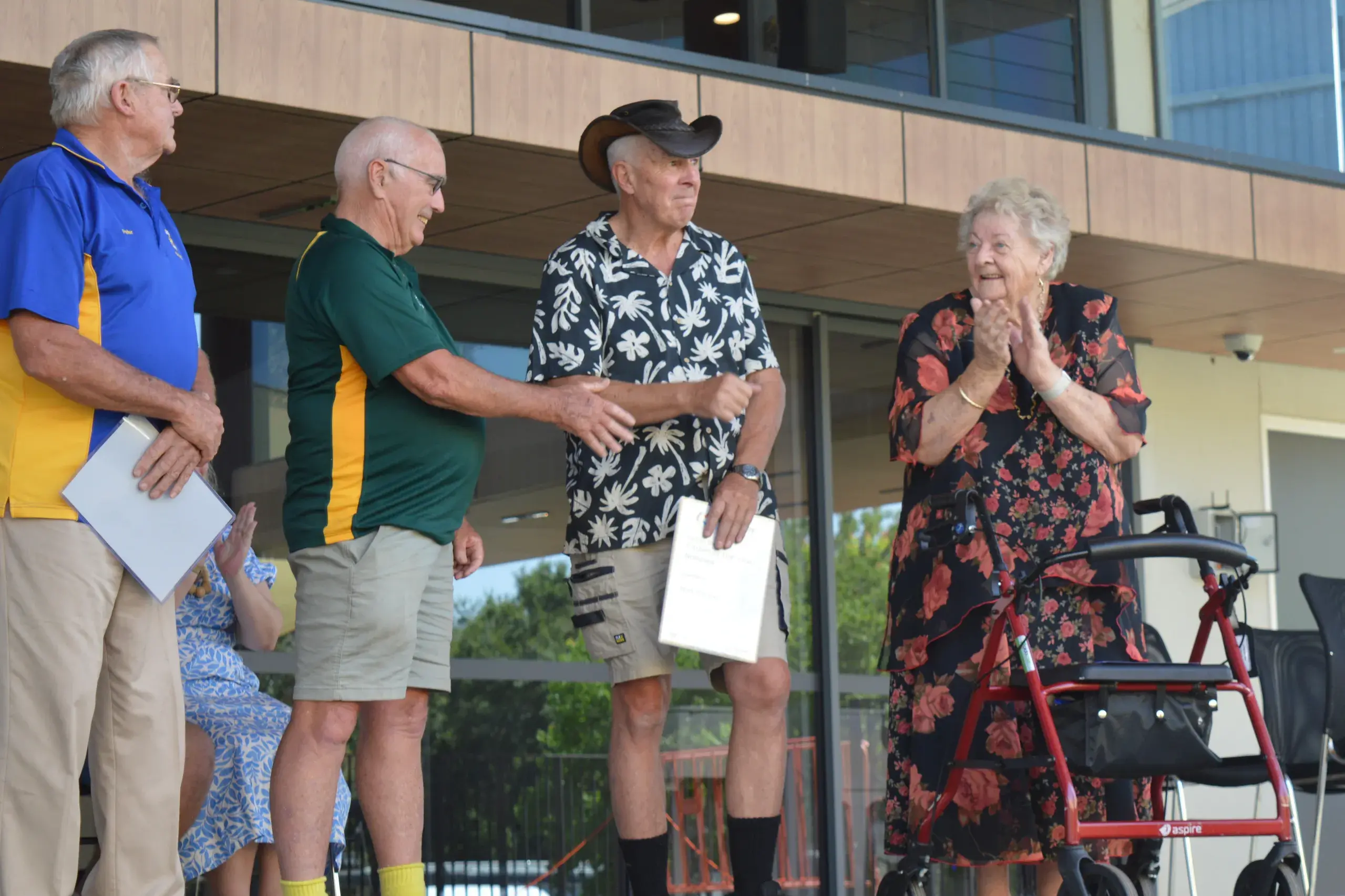 <p>It was a shock and a little emotional for Mark Ritchie when he was named Parkes\\' Citizen of the Year. PHOTO: Christine Little</p>\\n