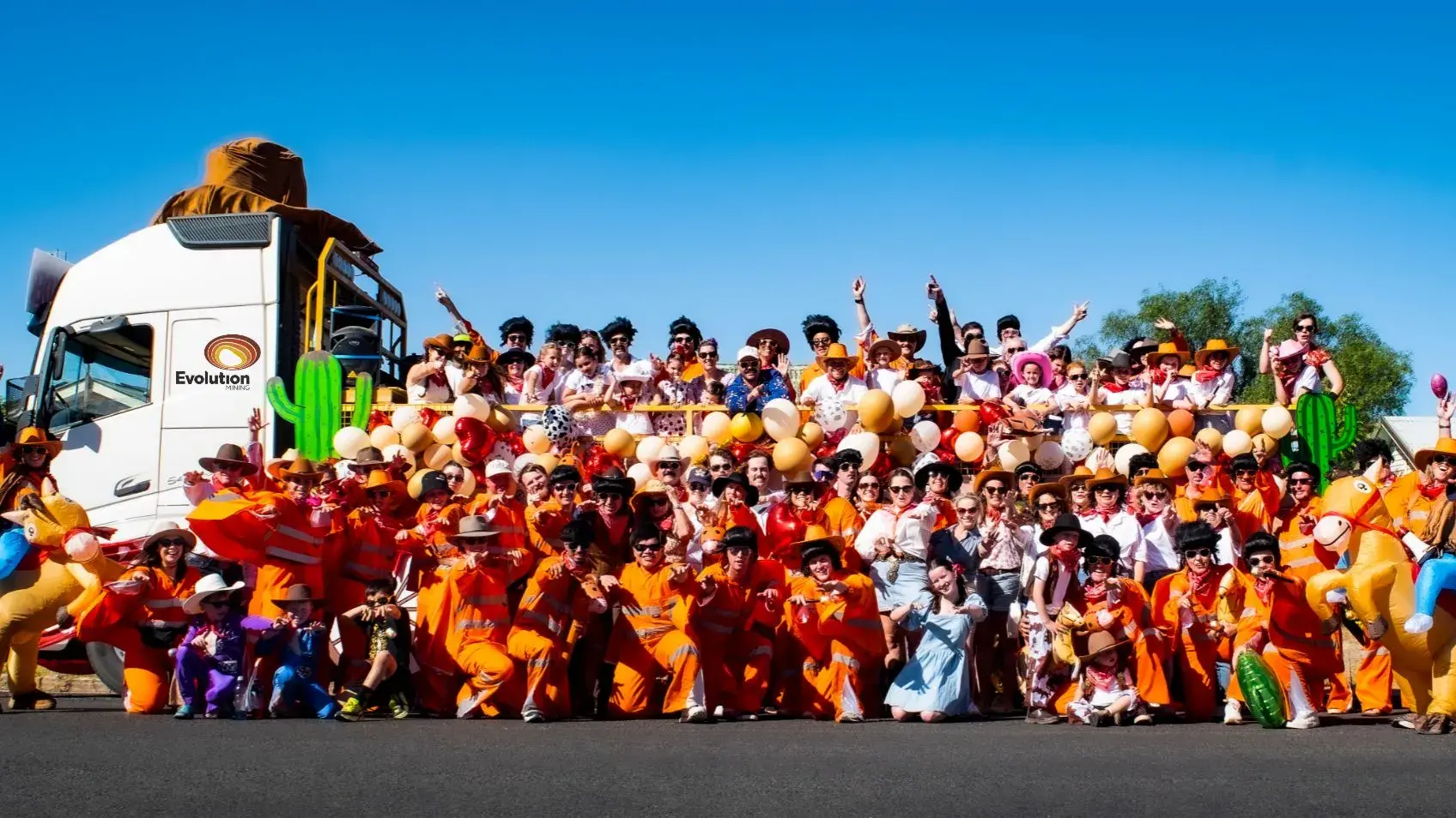 Hi-vis Elvii lead the way during street parade